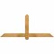 Ekena Millwork Eugene Rough Sawn Timber Gable Bracket, Western Red Cedar, 60"W x 25"H x 2"D x 4"F, 10/12 Pitch GBW060X25X0204EUG00RWR - alternate 1